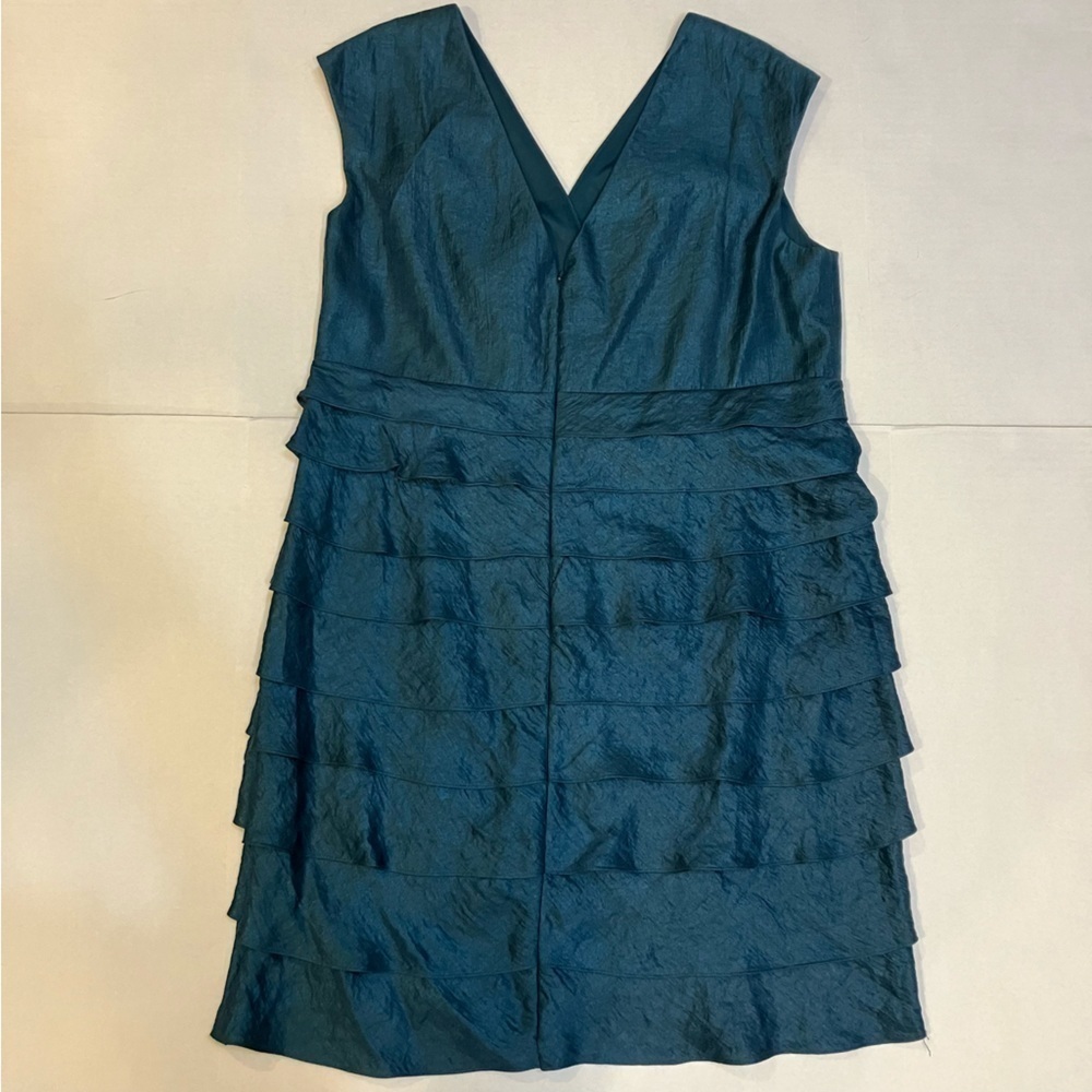 Dress barn Blue green dress size 18 W - Picture 2 of 7